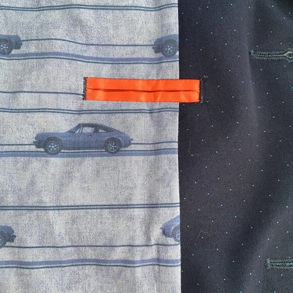 Next Boys’ Large Navy Blue Blazer – Tiny Dot Pattern, Look Sharp EUC - Picture 6 of 16